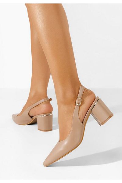 B T Shoes Pantofi Slingback Flamia Kaki