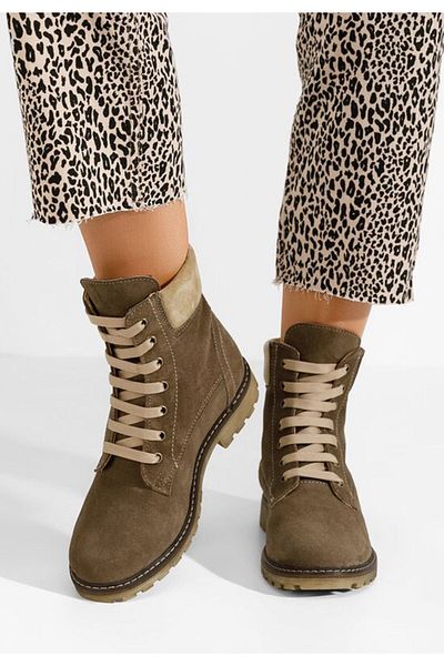 B T Shoes Pantonia V2 women's leather boots, brown