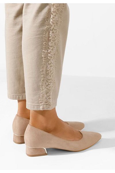 B T Shoes Pantofi Cu Toc Mic Lexie Kaki