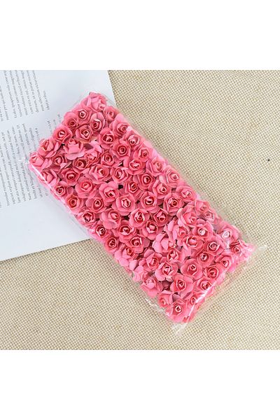 Choice 144pcs F05 144pcs 2cm Artificial Mini Paper Rose Bouquet for Wedding Party Decoration Home DIY Wreat