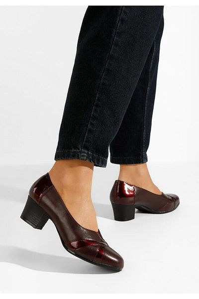 B T Shoes Annie low heel shoes in dark green