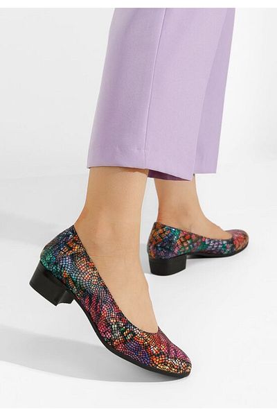 B T Shoes Montremy V5 multi-colored low-heeled shoes