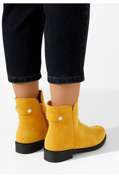 B T Shoes Women's yellow boots Rimina