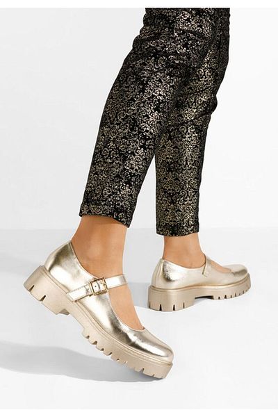 B T Shoes Orias women's casual shoes in gold