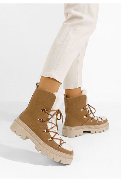 B T Shoes Ghete imblanite dama Winfrey kaki