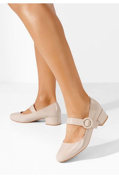 B T Shoes Adevana beige low-heeled shoes