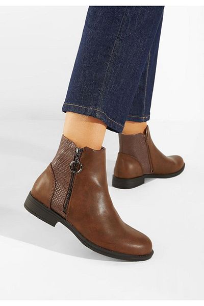 B T Shoes Ghete damă kaki Derena