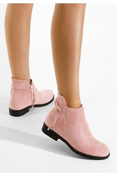 B T Shoes Ghete damă roz Dezara
