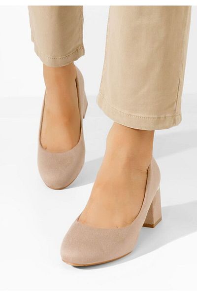 B T Shoes Pantofi Cu Toc Gros Cabrilla V4 Kaki