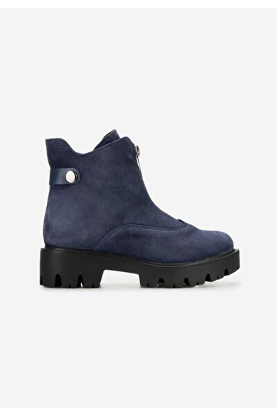 B T Shoes Ghete dama piele Velora V2 navy