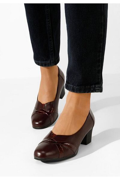 B T Shoes Annie low heel shoes in dark green