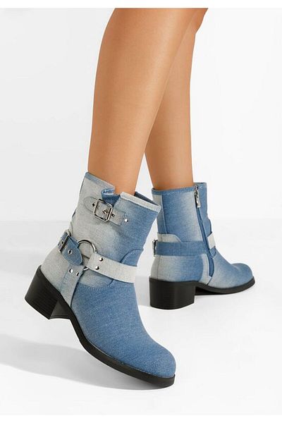 B T Shoes Ghete dama Pamira denim