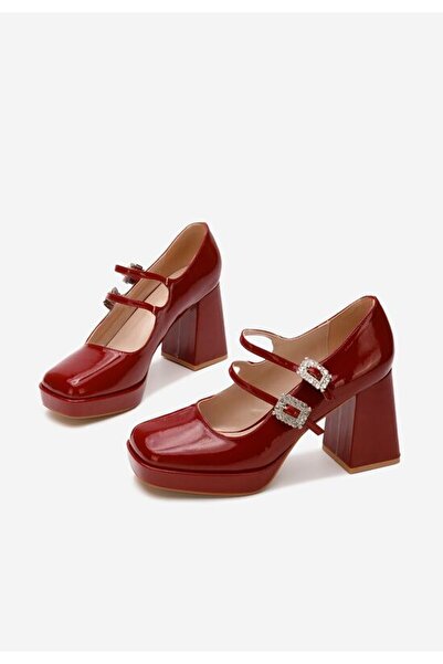 B T Shoes Elany red high heel shoes