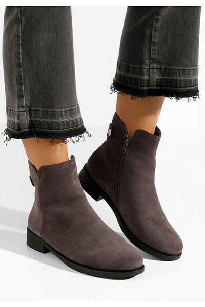 B T Shoes Women's gray boots Rimina