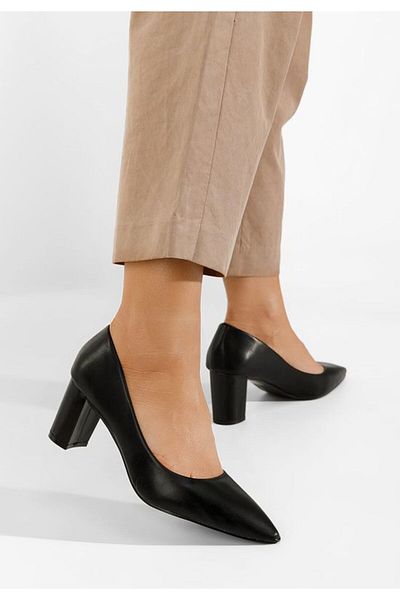 B T Shoes Pantofi Cu Toc Negri Danza