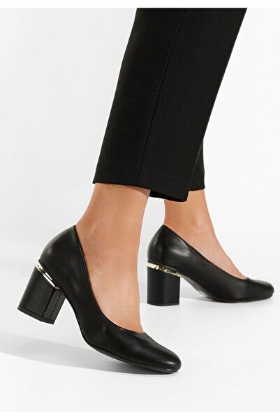 B T Shoes Γόβες με χοντρό τακούνι Klata μαύρα
