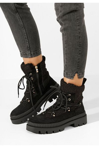 B T Shoes Kataria women's black boots