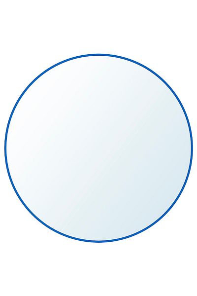 IKEA LINDBYN Blue Mirror, 50 cm - Stylish & Safe for Home and Bathroom | IKEA