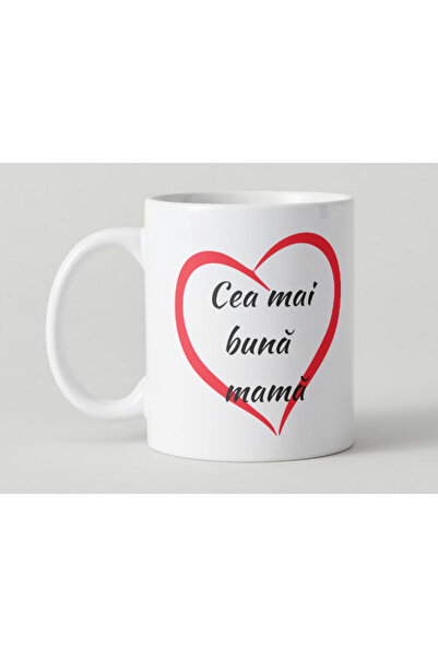 OEM Cana personalizata din ceramica alba "Best tea mom", INOVATIX®. 330 ml