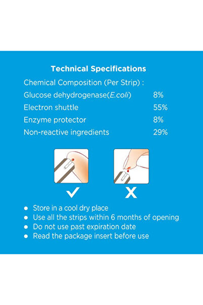 trister 2 In 1 Blood Glucose Test Strips 50'S