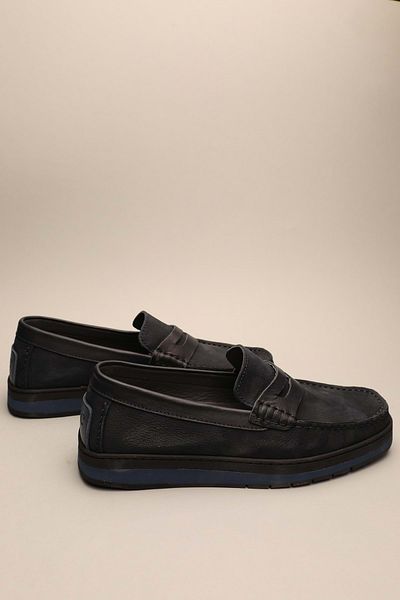 Gondol Loafer clasic pentru bărbați din piele naturală bleumarin 42 ttx.632