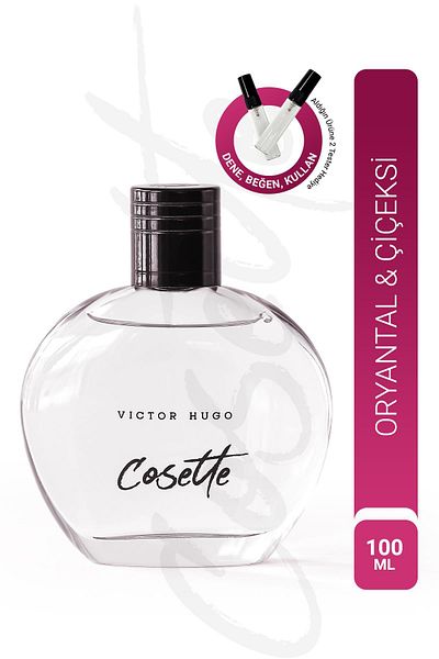 Victor Hugo Edp Women's Perfume Cosette 100ml Wind Flowers Against the Shape of the Middle East Amber Cocoa