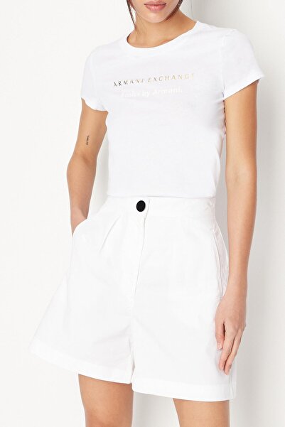 Armani Exchange Kadın Bisiklet Yaka T-Shirt