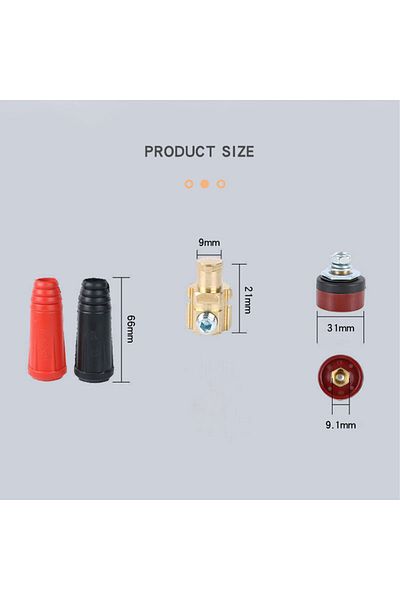 Choice 4PCS DKJ10-25 Welding Machine Quick Fitting TIG DKZ10-25  Welding Cable Panel Connector Socket Se...