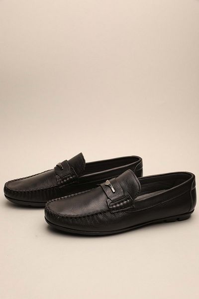Gondol Loafer clasic din piele naturală pentru bărbați negru 39 Ttx.629