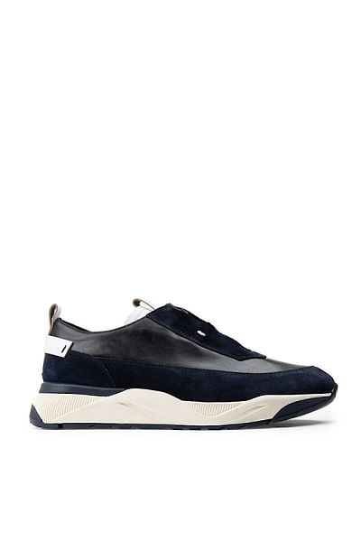 Deery Γνήσια ανδρικά παπούτσια Suede Navy Blue Sneaker