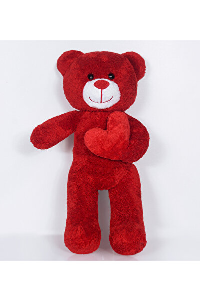 Özgüner Oyuncak 50 Cm Ayakta Duran Peluş Elinde Kalpli Peluş Ayıcık