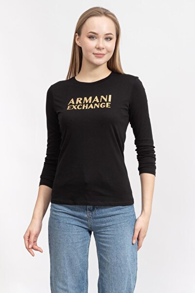 Armani Exchange Kadın Bisiklet Yaka T-Shirt