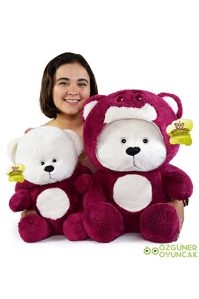 Bora Toys Uykumcuk Gold Hooded Plush Bear Special for Lover 70 Cm (100% DOMESTIC)