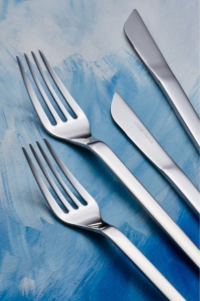 Karaca Elegance Monolith Platinum 84 Piece Cutlery Set for 12 People