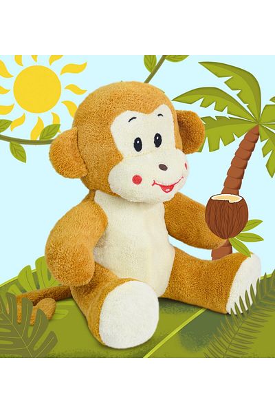 ÖZGÜNER Toy Cute Monkey (100% Native)