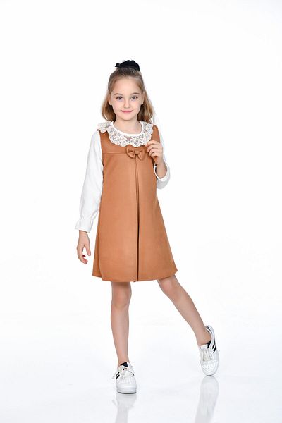 Kamex Girl's Salopet with Lace Collar