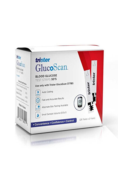 trister Glucoscan Blood Glucose Test Strips 50S TS 378BGT