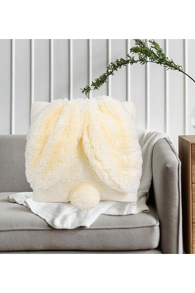 Özgüner Oyuncak Pabtex Decorative Rabbit Ear Throw Pillow - Soft and Comfortable