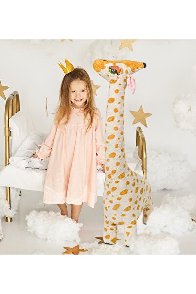 Pababo Büyük Yumuşak 100 Cm Oyuncak Peluş Zürafa Uyku Ve Oyun Arkadaşı