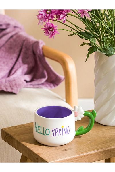 LC Waikiki Lcw Home Mixed Flower Printed Ceramic Mug 413 ml