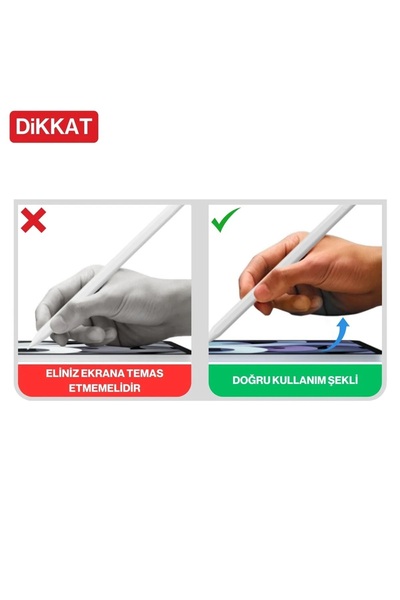 TrkTech Android Ios Uyumlu Dokunmatik Kalem 16,5 Cm Tablet Telefon Ipad Çizim Ve Yazı Kalemi Yedek Uçlu