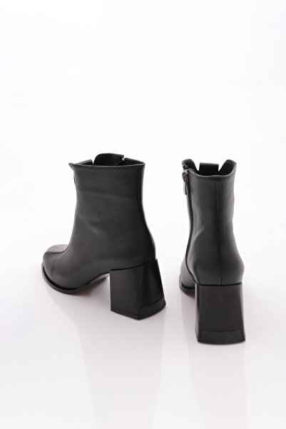 DGN Kadın Topuklu Bot Siyah 285321033