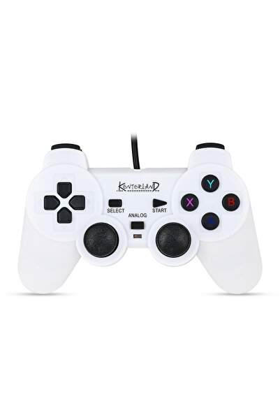 Kontorland Kablolu PC Gamepad – D-Input & X-Input Destekli Çift Titreşimli US...