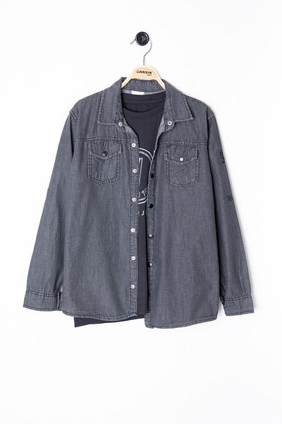 Cansın Mini Jean pentru băiat - Genți de tricou cu gâtul turn 20081