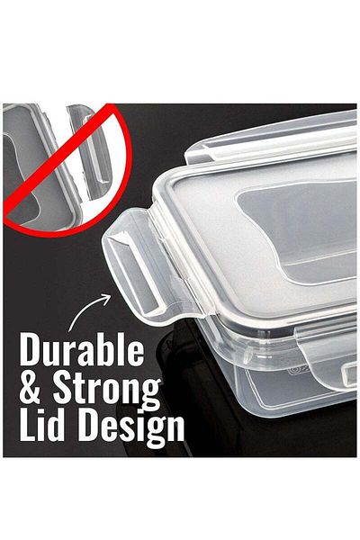 COOYA 34-Piece Sealed Storage Box Set,Stackable,BPA-Free,Leak-Proof,Multi-Size,for Kitchen Organization