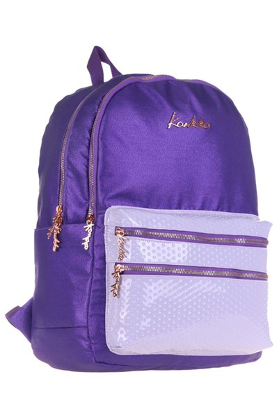 KAUKKO Glitter Backpack Purple K1542
