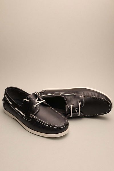 Gondol Loafer clasic pentru bărbați din piele naturală neagră 42 TTX.644