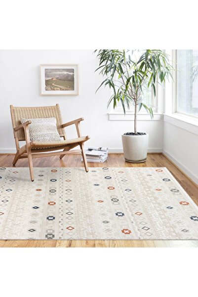 HBC İstinye Yumuşak Dokulu Modern Desen Multi Renk Oturma Odası Salon Mutfak Genç Odası Halısı