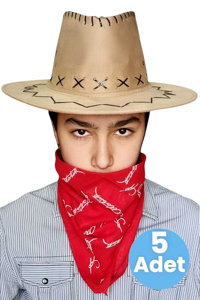 Mood Agenda Καπέλο καουμπόι Nubuck Bandana 5 τεμαχίων (8-14 ετών)