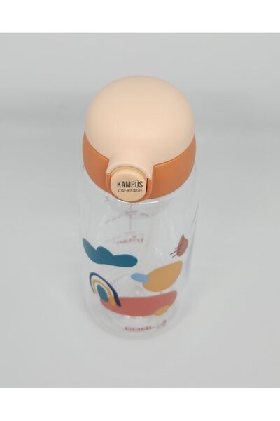 Gıpta Lockable Tritan Water Bottle with Straw 600ml Orange-In Box